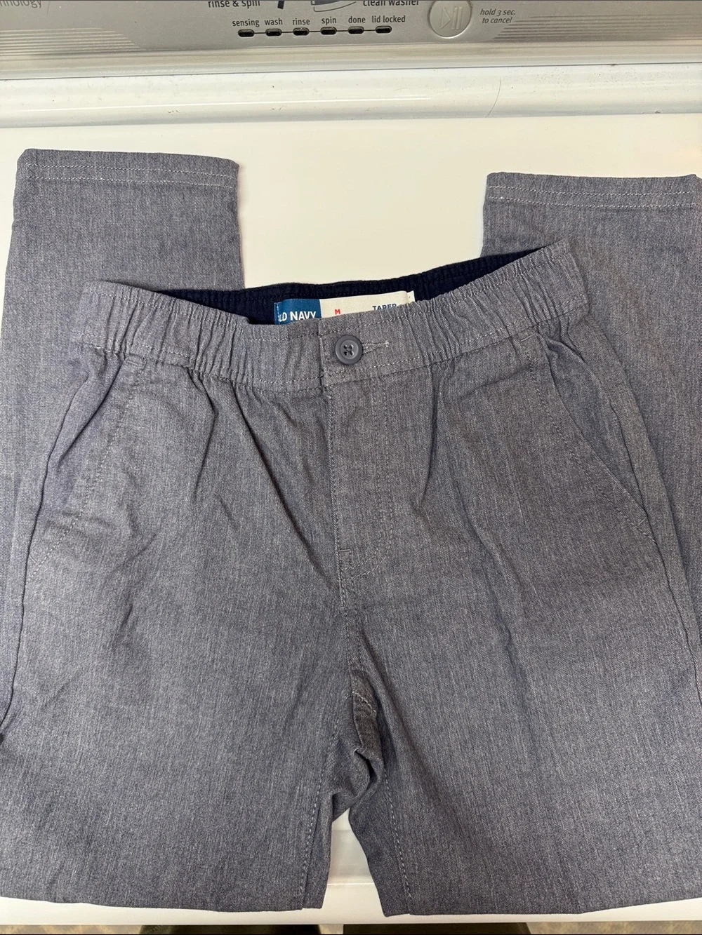 Old Navy Boys Heather Grey Elastic-Waist Pants